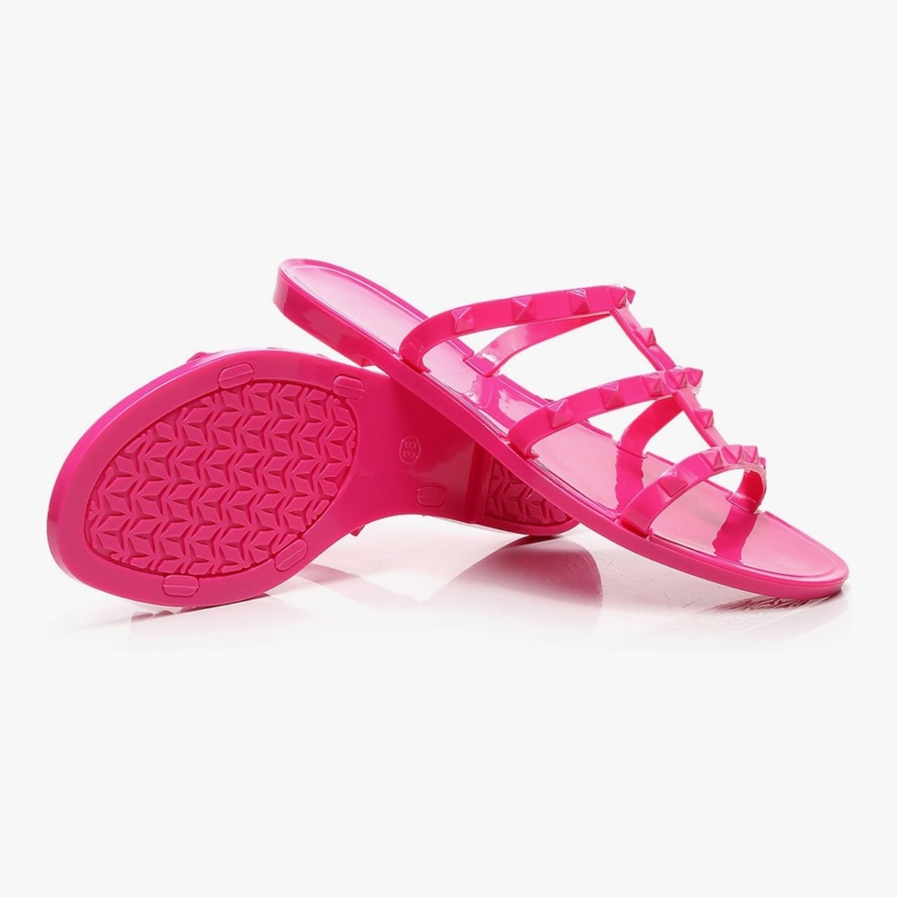 Pink Studded Women's Sandals